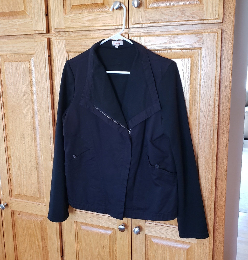 PIXLEY mixed material moto jacket